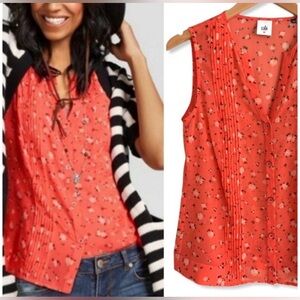 CAbi 2/$30🎉🌺 Sleeveless Sheer Floral Blouses